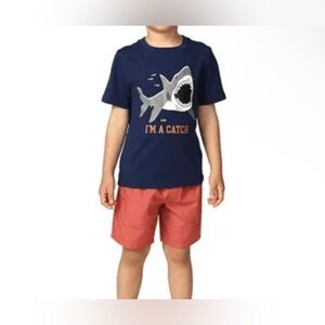 Gap Kids Toddler Boys 2-Piece Short Set Sz 18m Blue New With Tags